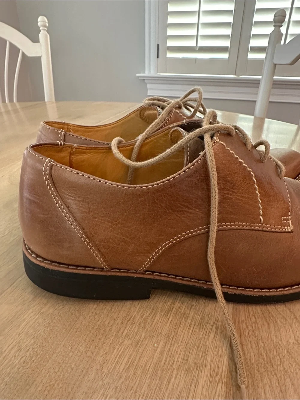 Classic Sandro Moscoloni Men's Brown Leather Derby Shoes